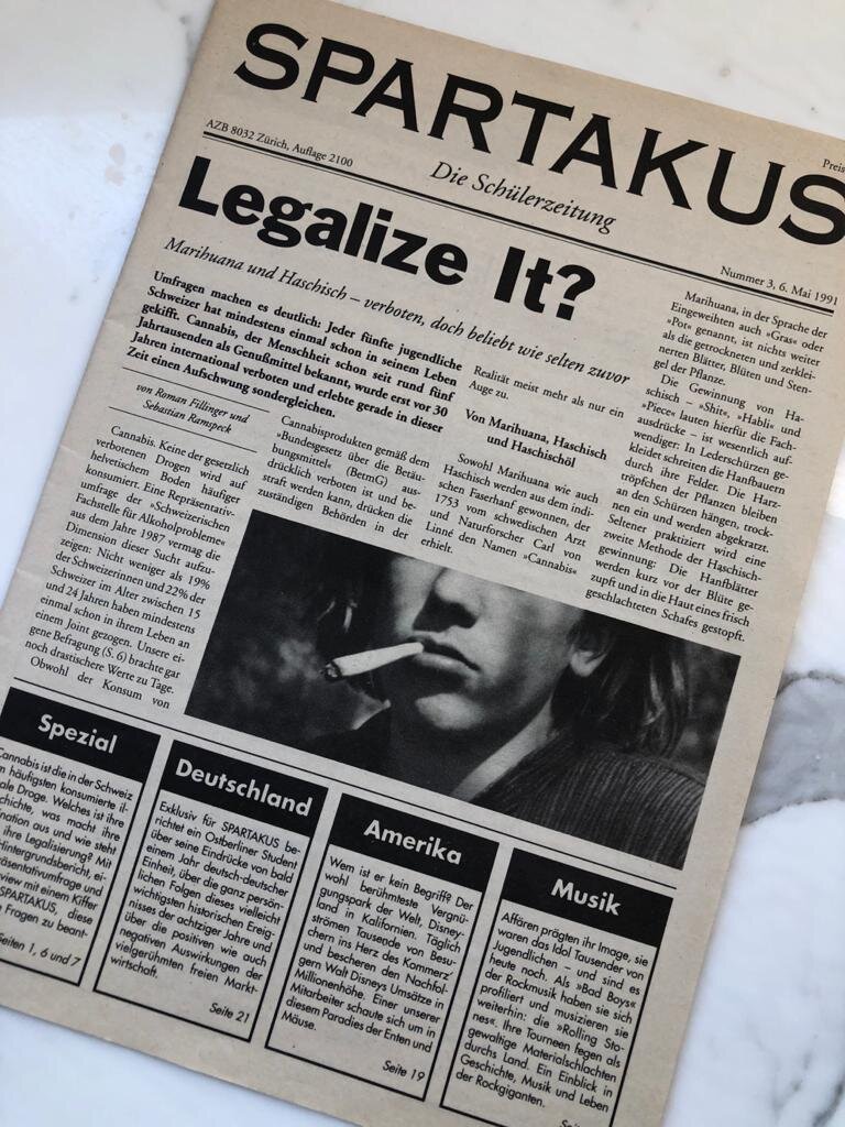 Das Fotomodell mit dem Joint…